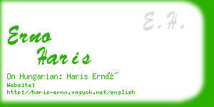 erno haris business card
